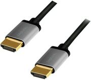 LOGILINK LOGILINK CHA0101 HDMI CABLE, A/M TO A/M, 4K/60 HZ, ALU, BLACK/GREY, 2 M