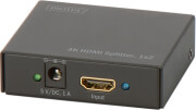 DIGITUS DIGITUS DS-46304 4K HDMI SPLITTER 1X2 SUPPORTS 4K-2K-3D VIDEO FORMATS BLACK