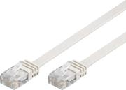 GOOBAY 93357 U/UTP FLAT PATCHCABLE CAT5E 0.5M WHITE