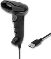 QOLTEC LASER BARCODE READER 1D USB BLACK