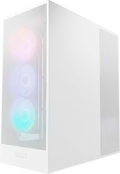 NZXT CASE NZXT H7 FLOW 2024 MIDI TOWER ΛΕΥΚΟ RGB WINDOW CM-H72FW-R1