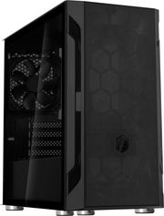 SILVERSTONE CASE SILVERSTONE FARA H1M BLACK TEMPERED GLASS SST-FAH1MB-G