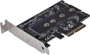 SILVERSTONE CONTROLLER CARD SILVERSTONE PCI-E 4X TO NVME AND 2 M2 SSD SST-ECM27
