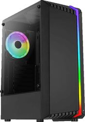 AEROCOOL CASE AEROCOOL BIONIC-G V2 TEMPERED GLASS BLACK