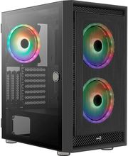 AEROCOOL CASE AEROCOOL GRAPHITE-G-BK-V3 MIDI TOWER WINDOW BLACK