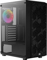AEROCOOL CASE AEROCOOL HIVE FRGB G-BK-V3 MIDI TOWER TEMPERED GLASS BLACK