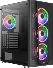 AEROCOOL CASE AEROCOOL PRISM-G-BK-V3 MIDI TOWER TEMPERED GLASS BLACK