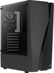 CASE AEROCOOL WAVE-G-BK-V1 MIDI TOWER TEMPERED GLASS BLACK