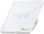 SONOFF T2EU3C-TX 3 CHANNEL WI-FI + RF 433 TOUCH WALL SWITCH ULTRA WHITE