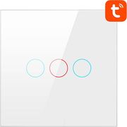 AVATTO TS02-EU-W3 TUYA WIRELESS 3 CHANNEL LIGHT WALL TOUCH SWITCH WHITE