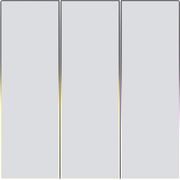 AVATTO ZTS60-EU-W3 ZIGBEE 3 CHANNEL LIGHT WALL TOUCH SWITCH WHITE