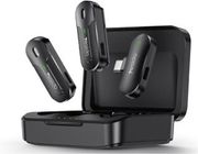 YESIDO KR17 WIRELESS MICROPHONE USB-C 2-PACK BLACK