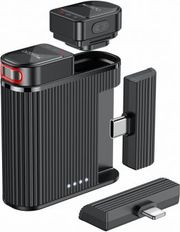 YESIDO KR19 WIRELESS MICROPHONE USB-C / LIGHTNING 2-PACK BLACK
