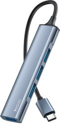 YESIDO HB17 USB-C HUB 4IN1 GREY
