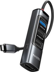 YESIDO HB23 USB-C HUB 5IN1 GREY