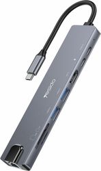 YESIDO HB27 USB-C HUB 8IN1 GREY