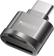 YESIDO GS19 USB-C CARD READER MICROSD GREY
