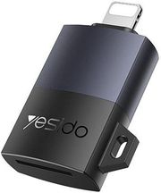YESIDO GS38 LIGHTNING CARD READER MICROSD GREY