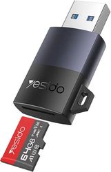 YESIDO GS36 USB 3.0 CARD READER MICROSD BLACK