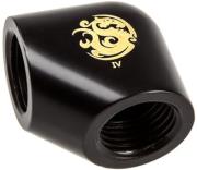 BITSPOWER BITSPOWER CARBON BLACK 90-DEGREE WITH DUAL INNER G1/4'' EXTENDER