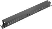 LANBERG CABLE MANAGEMENT PANEL TYPE A 19'' 1U BLACK