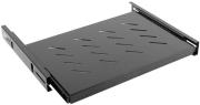 LANBERG FIXED SLIDING SHELF 19''1U/465X350MMMAX LOAD CAPACITY UP TO 18KG BLACK