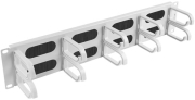 LANBERG 19'' CABLE MANAGEMENT AK-1204-S BRUSH PANEL 5 RINGS- TYPE B 2U GREY