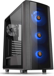 CASE THERMALTAKE VERSA J25 TEMPERED GLASS RGB EDITION MID-TOWER CHASSIS BLACK