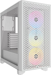 CORSAIR CASE CORSAIR 3000D RGB AIRFLOW TEMPERED GLASS MIDI-TOWER WHITE