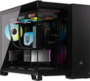 CORSAIR CASE CORSAIR 2500X ICUE LINK RGB DUAL CHAMBER TEMPERED GLASS MIDI-TOWER BLACK