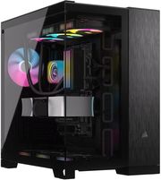 CORSAIR CASE CORSAIR 6500X DUAL CHAMBER TEMPERED GLASS MIDI-TOWER MICRO ATX BLACK/OBSIDIAN ALUMINUM