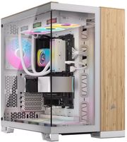 CASE CORSAIR 6500X DUAL CHAMBER TEMPERED GLASS MIDI-TOWER MICRO ATX WHITE/BAMBOO WOOD φωτογραφία