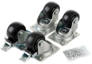 EQUIP EQUIP 922437 HEAVY DUTY CASTORS 4PCS/2PCS WITH BRAKE