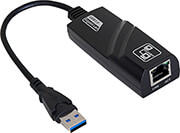 AKYGA ADAPTER WITH CABLE AK-AD-31 NETWORK CARD USB A (M) / RJ45 (F) 10/100/1000 VER. 3.0 15CM