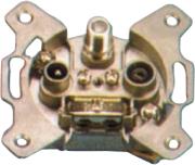 OEM ΔΟΡΥΦΟΡΙΚΗ ΠΡΙΖΑ R/TV/SAT ΜΕ ΠΛΑΣΤΙΚΟ ΚΑΠΑΚΙ ΧΩΝΕΥΤΗ PL-51