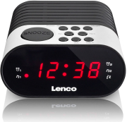 LENCO LENCO CR-07 CLOCK RADIO WITH PLL FM AND LED DISPLAY WHITE