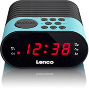 LENCO LENCO CR-07 CLOCK RADIO WITH PLL FM AND LED DISPLAY BLUE