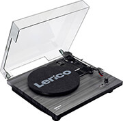 LENCO LENCO LS-10BK WOOD TURNTABLE BUILT-IN SPEAKERS