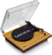 LENCO LS-10WD WOOD TURNTABLE BUILT-IN SPEAKERS