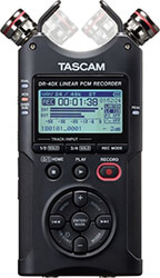 TASCAM TASCAM DR-40X ΠΟΛΥΚΑΝΑΛΟΣ ΨΗΦΙΑΚΟΣ ΦΟΡΗΤΟΣ ΕΓΓΡΑΦΕΑΣ ΜΠΑΤΑΡΙΑΣ ΡΕΥΜΑΤΟΣ