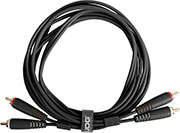 UDG UDG GEAR U97001BL ULTIMATE AUDIO CABLE SET RCA - RCA BLACK STRAIGHT 1.5M
