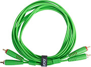 UDG GEAR U97001GR ULTIMATE AUDIO CABLE SET RCA - RCA GREEN STRAIGHT 1.5M