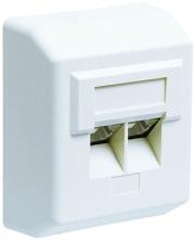 ΠΡΙΖΑ ΤΟΙΧΟΥ ΕΞΩΤΕΡΙΚΗ CAT 5E ΛΕΥΚΗ