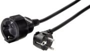 HAMA 47870 PROFI EXTENSION CABLE WITH EARTH CONTACT 5M BLACK