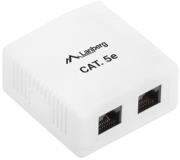 LANBERG UTP DATA BOX 2PORT UNSHIELDED CAT.5E