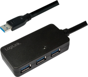 LOGILINK LOGILINK UA0262 USB 3.0 ACTIVE REPEATER CABLE 10M WITH 4-PORT HUB