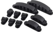 LOGILINK KAB0039 CABLE FASTENER SET 10PCS 3 SIZES BLACK