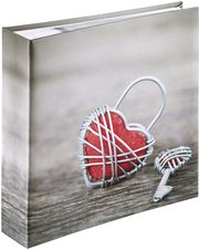 HAMA 02168 RUSTICO MEMO ALBUM FOR 200 PHOTOS 10X15CM METAL HEART BLUE/WHITE