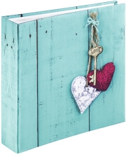 HAMA HAMA 02169 RUSTICO MEMO ALBUM FOR 200 PHOTOS 10X15CM LOVE KEY LILAC