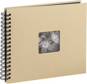 HAMA HAMA 10609 FINE ART SPIRAL BOUND ALBUM 36X32CM 50 BLACK PAGES TAUPE